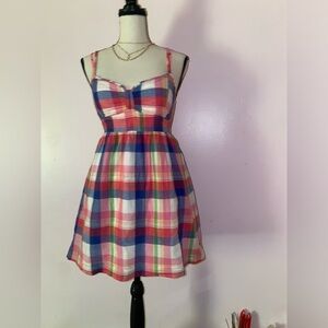 GILLY HICKS Plaid Mini Dress. Size Small (#bundle&save)
